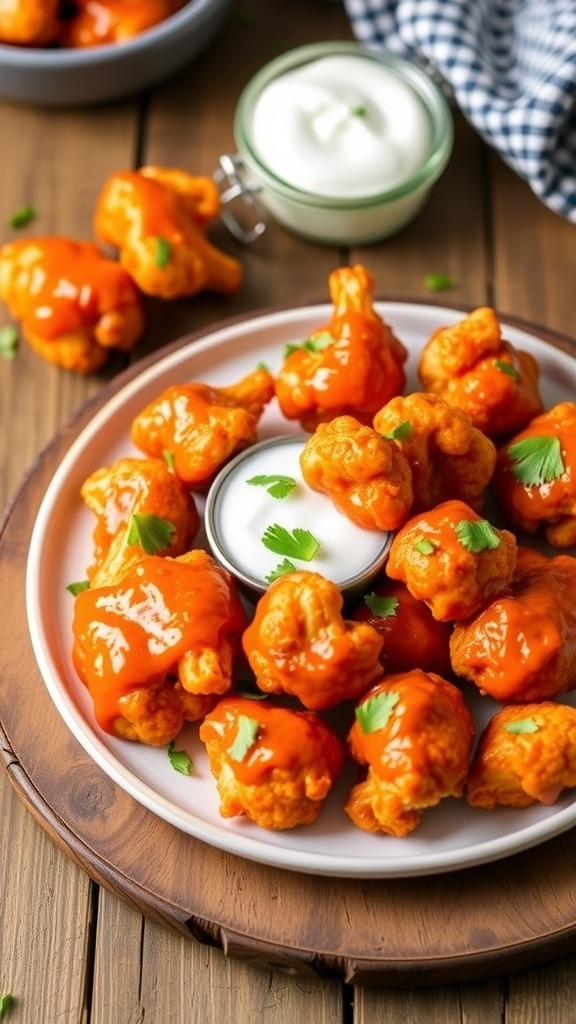 Baked Buffalo Cauliflower Wings Recipe