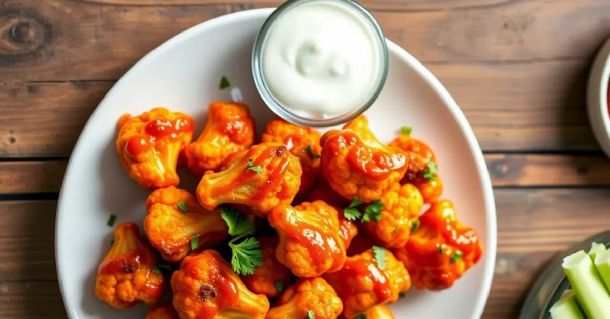 Buffalo Cauliflower Wings - sweet recipes