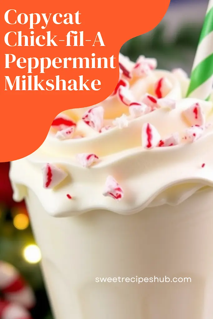 Copycat Chick fil A Peppermint Milkshake