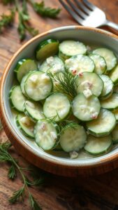 Creamy Cucumber Salad Recipe