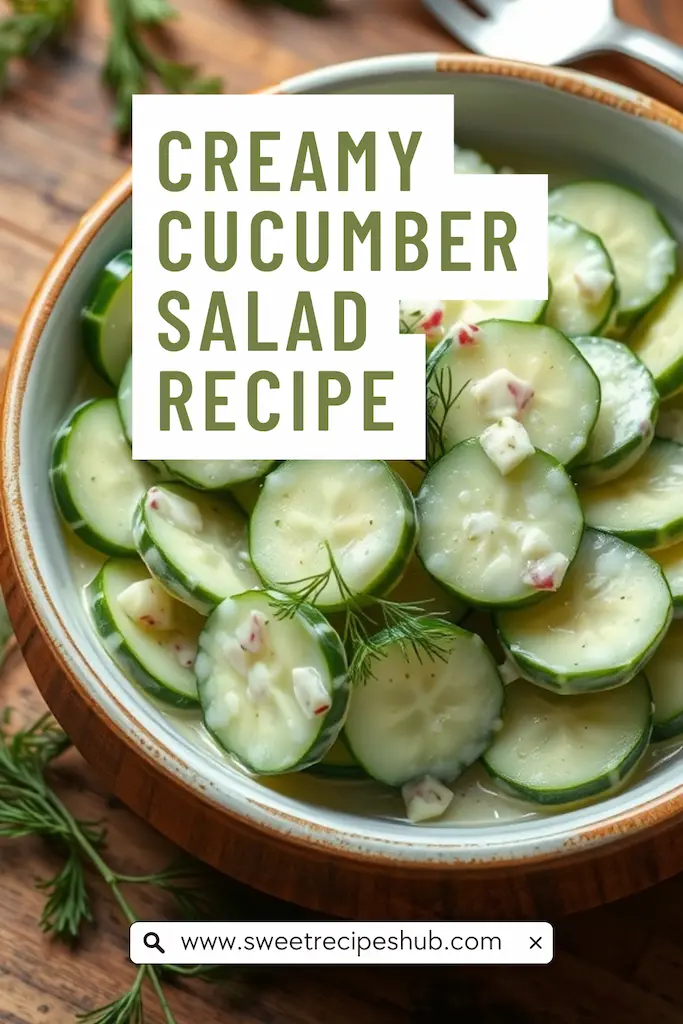 Creamy Cucumber Salad Recipe