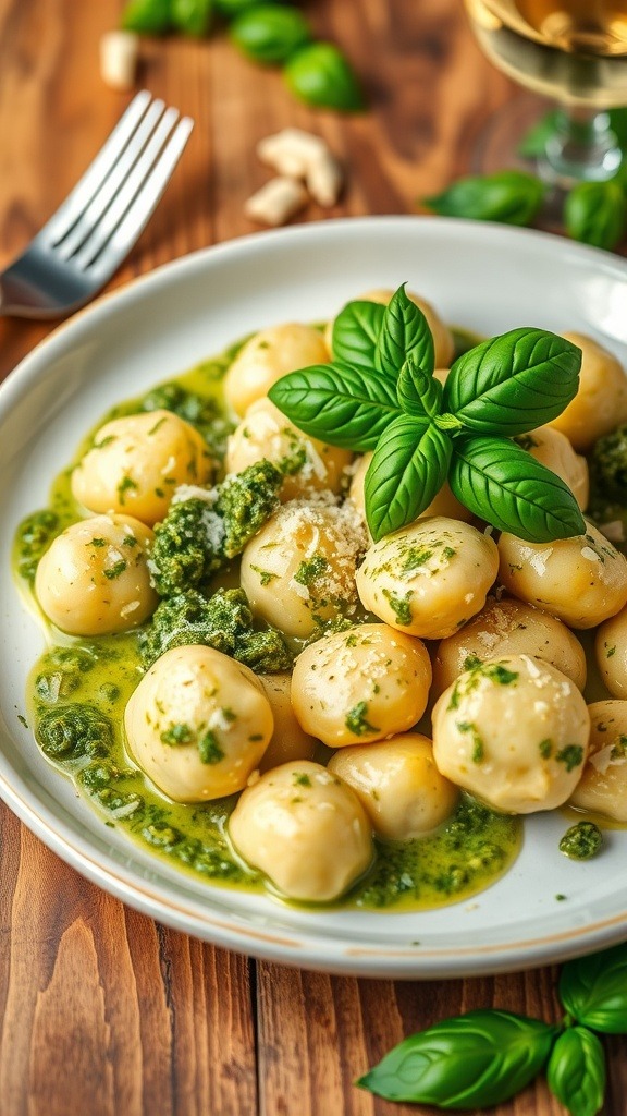 Creamy Pesto Gnocchi Recipe