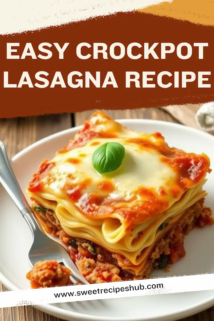 Easy Crockpot Lasagna Recipe