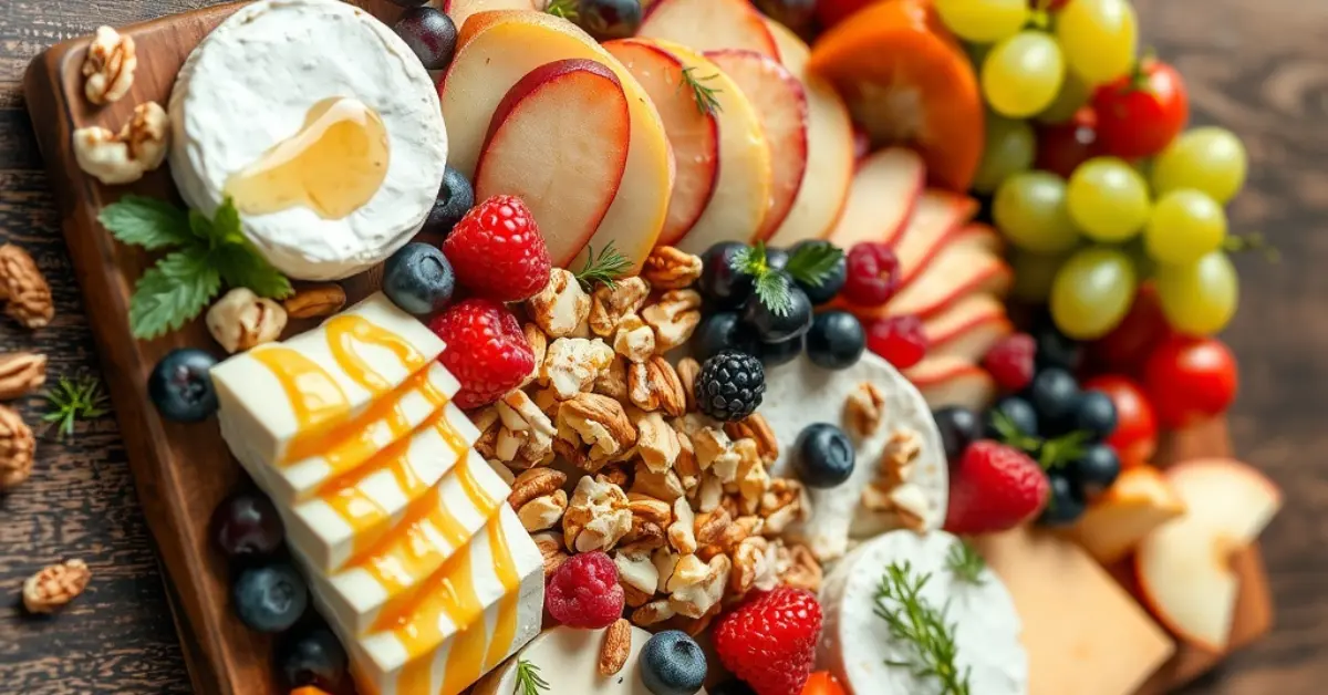 Fruit and Cheese Platter - Sweet Recipes