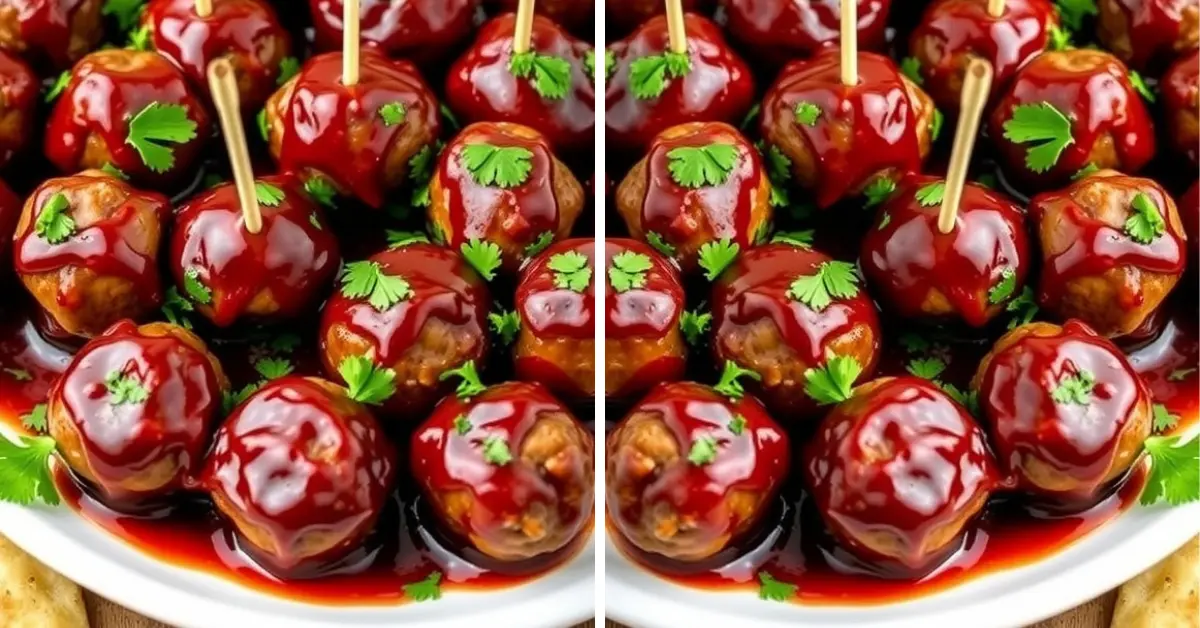 Grape Jelly Chili Sauce Meatballs - Sweet Recipes