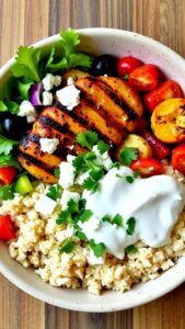 Greek Chicken Bowls Recipe