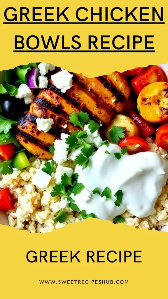 Greek Chicken Bowls Recipe