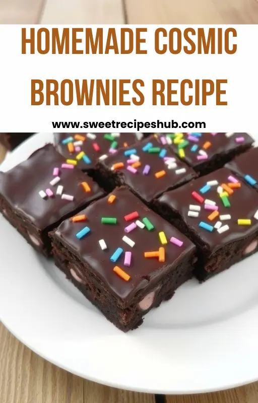 Homemade Cosmic Brownies Recipe