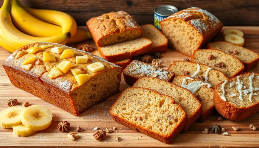 Pineapple Banana Bread Variations