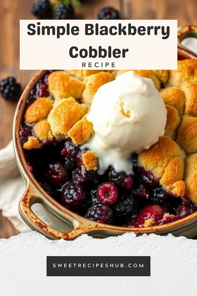 Simple Blackberry Cobbler Recipe