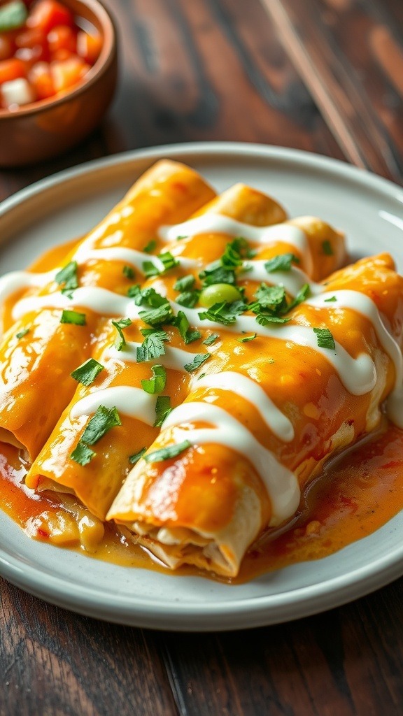 White Chicken Enchiladas Recipe