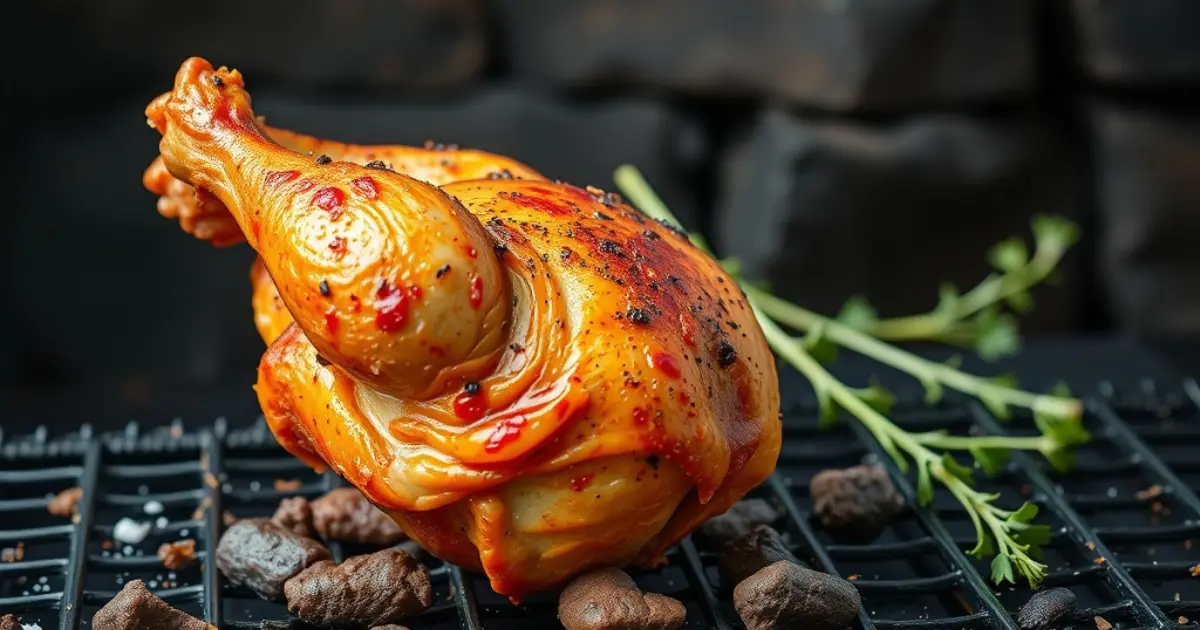 chicken on griddle