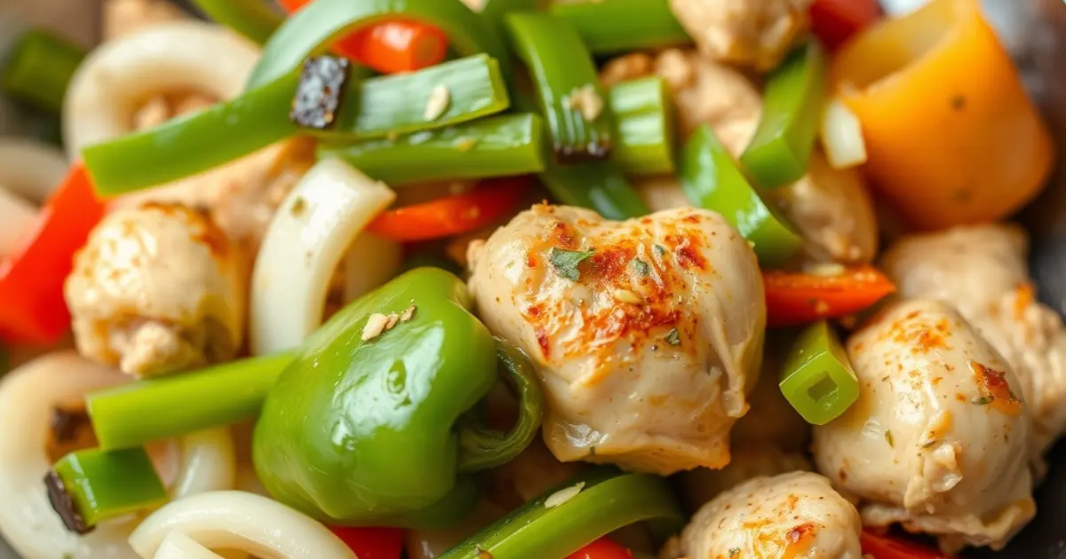 chicken peppers onions recipe