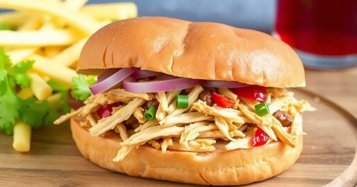 easy shredded chicken sandwich recipe