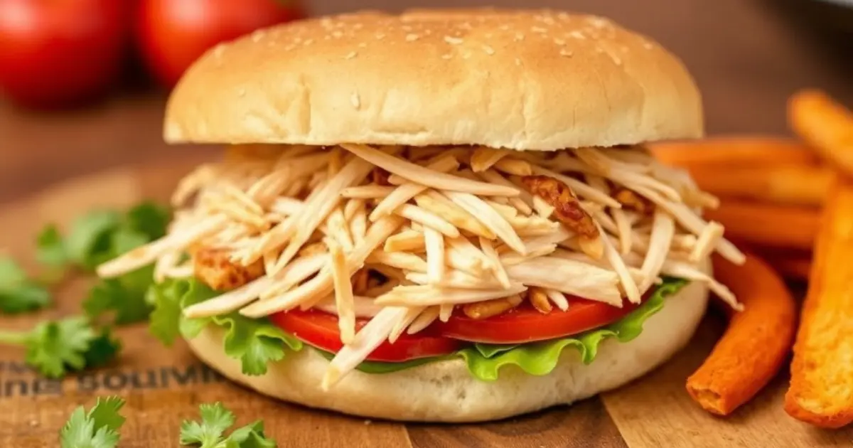 shredded chicken sandwich recipes