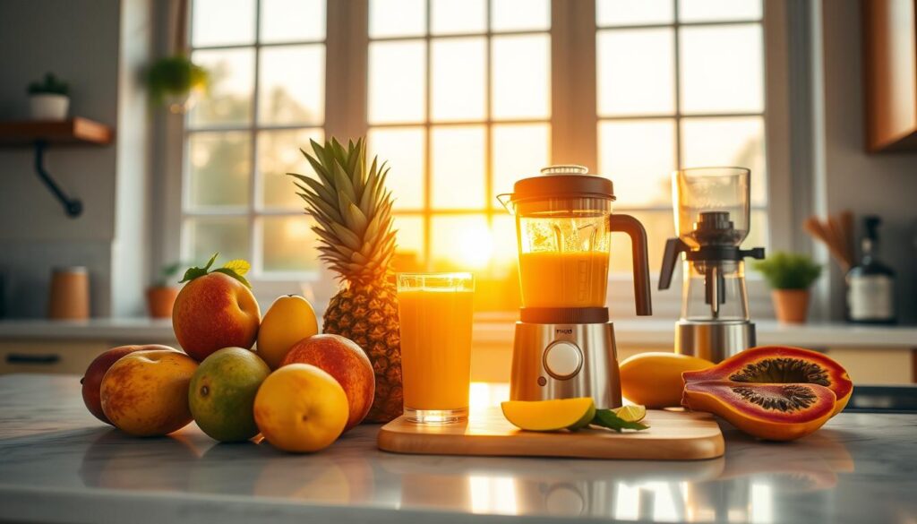 Tropical Smoothie Sunrise Sunset Preparation